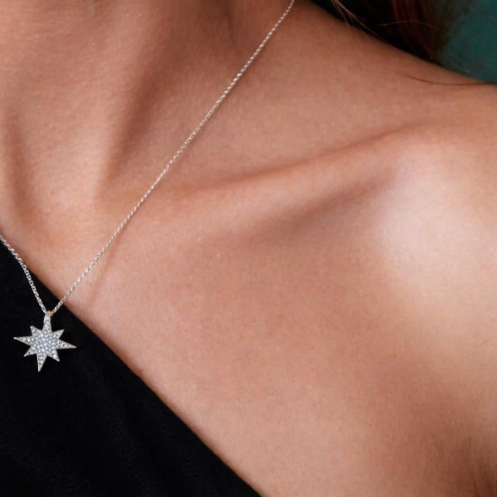 Star Diamond Pendant Necklace