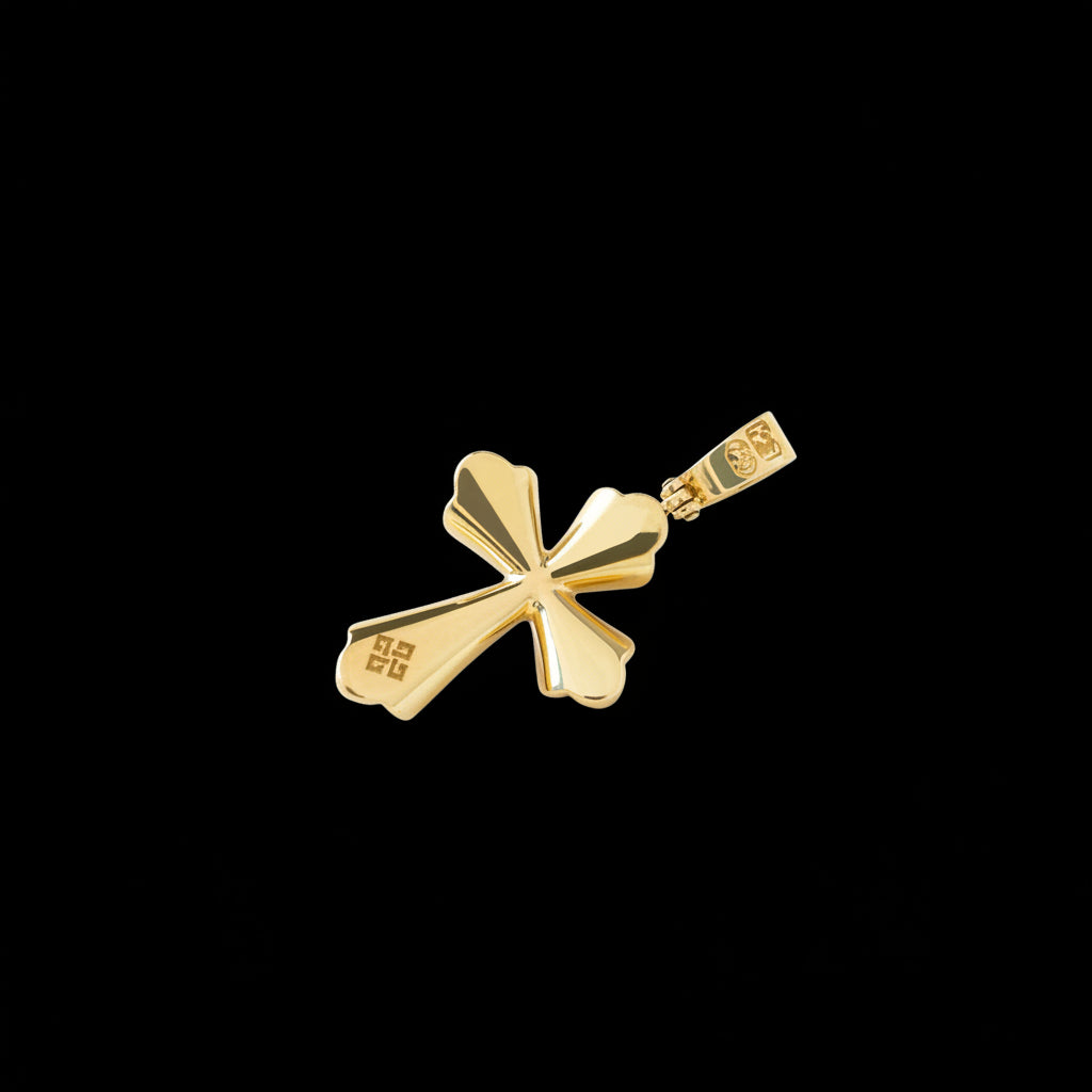 Small Black Enamel Cross – Unique Design