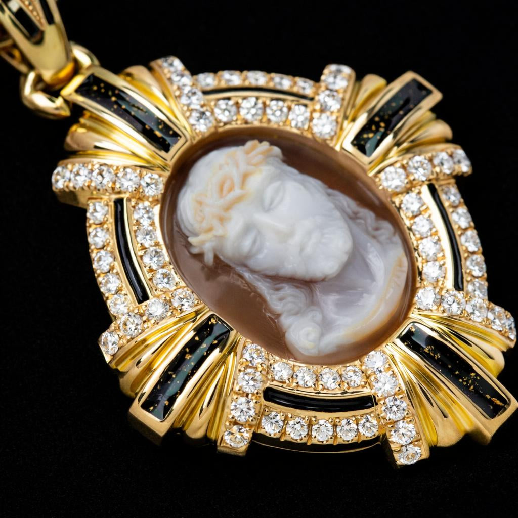 Sacred Icon Cameo Pendant